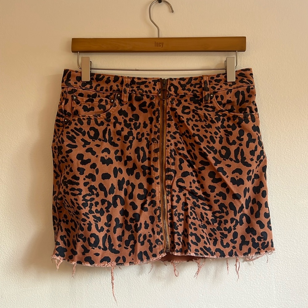 We the Free Denim Mini Skirt